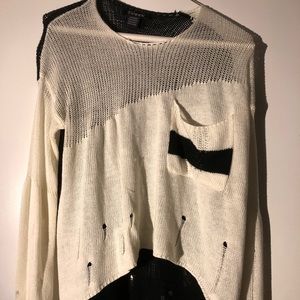 Black and White Sweater